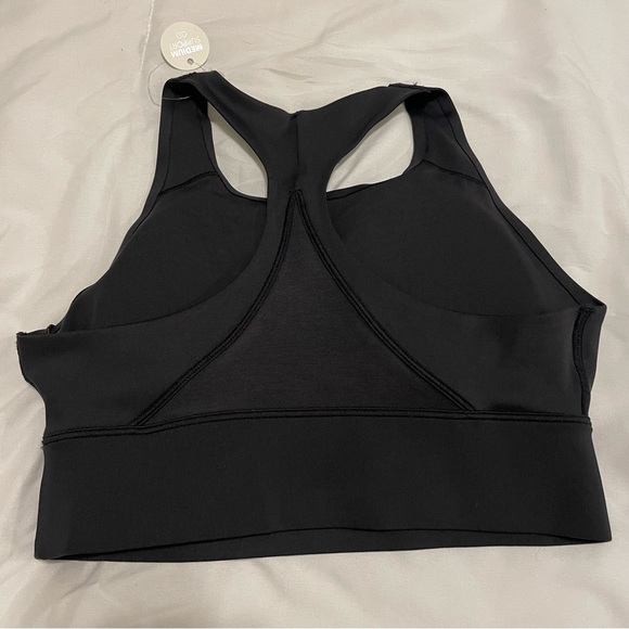 Calia Black Racerback Sports Bra XS NWT Mesh Back Athleisure - Picture 4 of 8